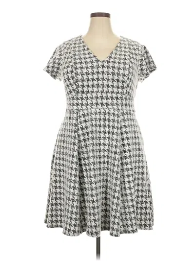 Pre-owned Lane Bryant Casual Dress In Gray