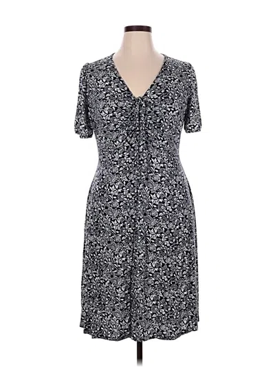 Pre-owned Lane Bryant Casual Dress In Gray