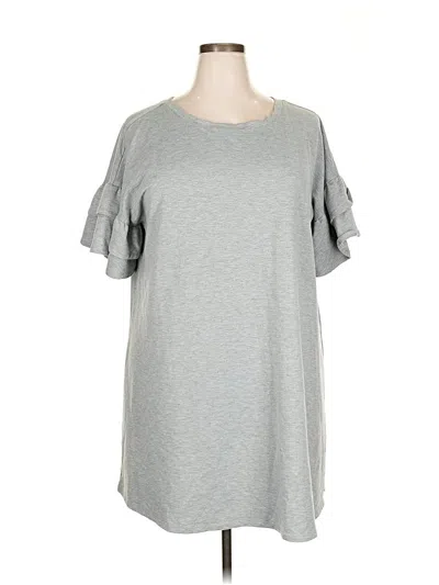 Pre-owned Lane Bryant Casual Dress In Gray