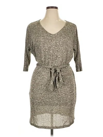 Pre-owned Lane Bryant Casual Dress In Gray
