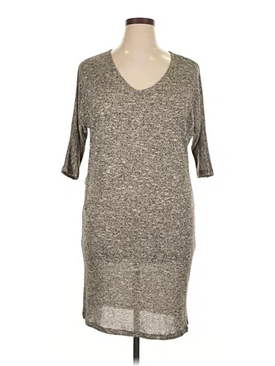 Pre-owned Lane Bryant Casual Dress In Gray