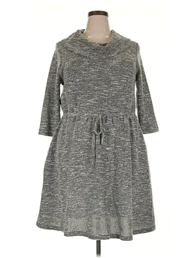 Pre-owned Lane Bryant Casual Dress In Gray
