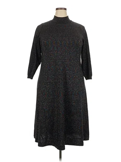 Pre-owned Lane Bryant Casual Dress In Gray