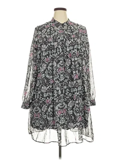 Pre-owned Lane Bryant Casual Dress In Gray