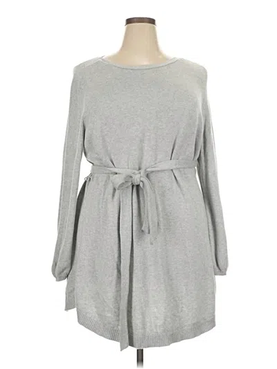 Pre-owned Lane Bryant Casual Dress In Gray