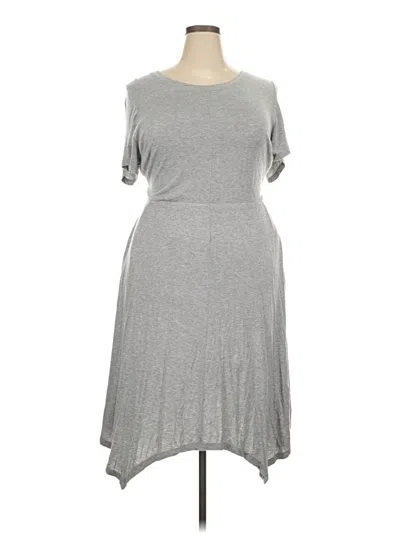 Pre-owned Lane Bryant Casual Dress In Gray