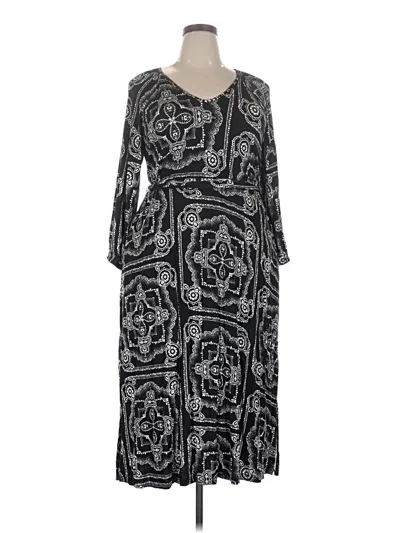 Pre-owned Lane Bryant Casual Dress In Gray