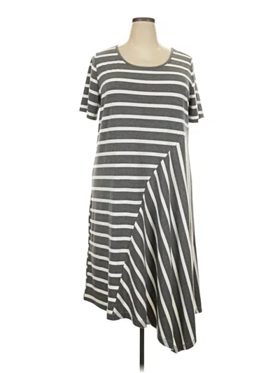 Pre-owned Lane Bryant Casual Dress In Gray