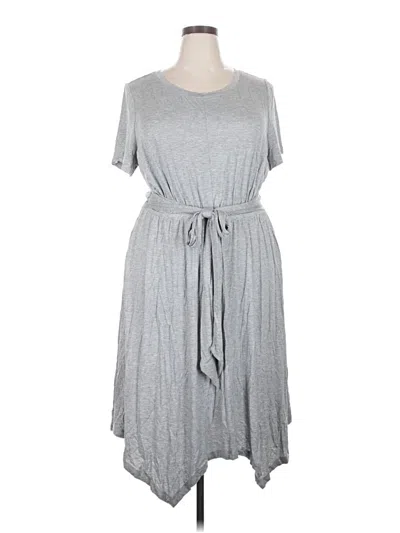 Pre-owned Lane Bryant Casual Dress In Gray