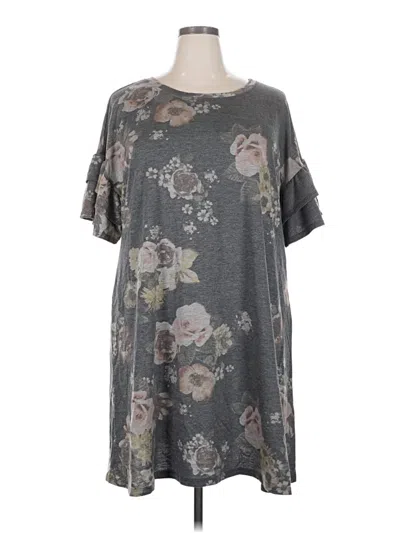 Pre-owned Lane Bryant Casual Dress In Gray