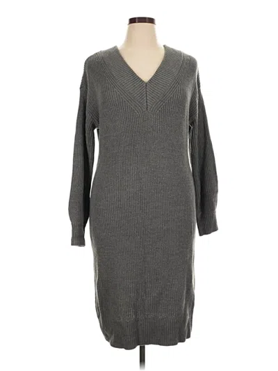 Pre-owned Lane Bryant Casual Dress In Gray