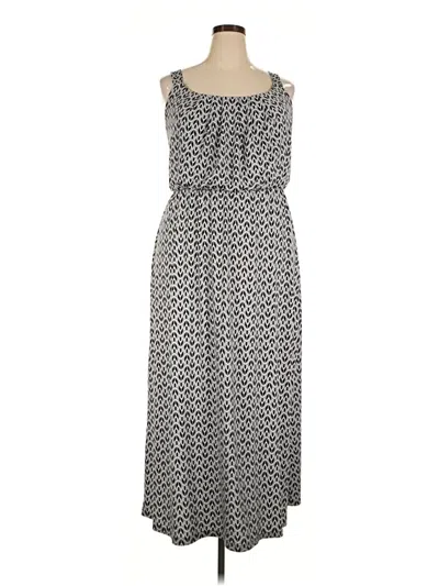 Pre-owned Lane Bryant Casual Dress In Gray