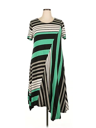 Pre-owned Lane Bryant Casual Dress In Green