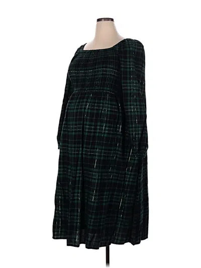 Pre-owned Lane Bryant Casual Dress In Green