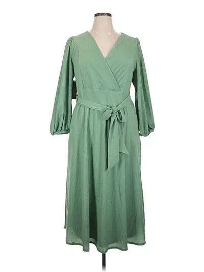 Lane Bryant Casual Dress In Green