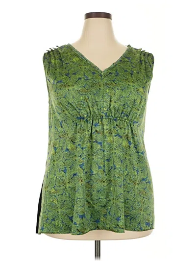 Pre-owned Lane Bryant Casual Dress In Green