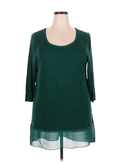 Pre-owned Lane Bryant Casual Dress In Green