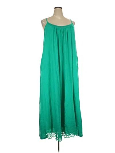 Pre-owned Lane Bryant Casual Dress In Green