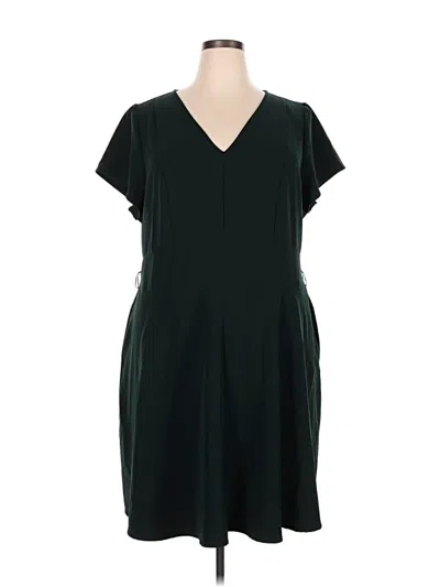Pre-owned Lane Bryant Casual Dress In Green