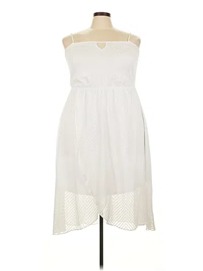Pre-owned Lane Bryant Casual Dress In Ivory