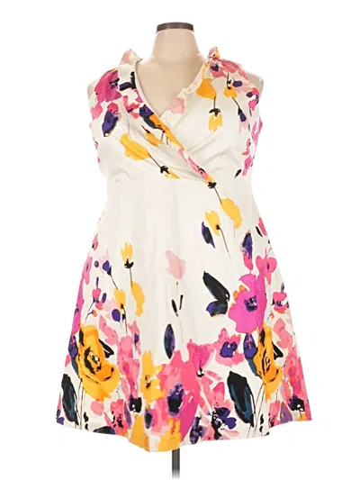 Pre-owned Lane Bryant Casual Dress In Ivory