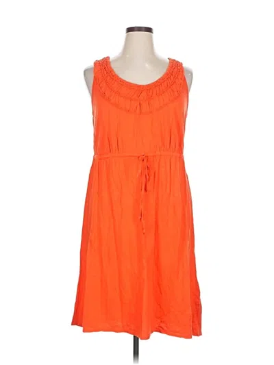 Pre-owned Lane Bryant Casual Dress In Orange