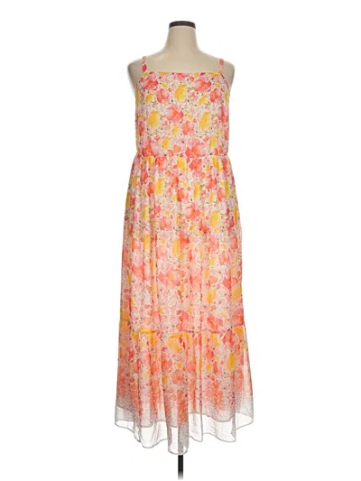 Pre-owned Lane Bryant Casual Dress In Orange