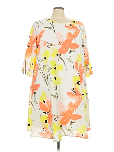 Pre-owned Lane Bryant Casual Dress In Orange