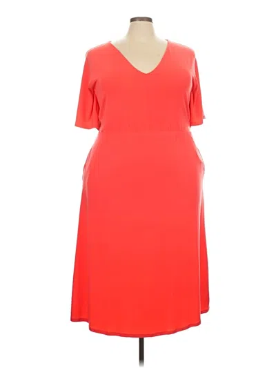 Pre-owned Lane Bryant Casual Dress In Orange