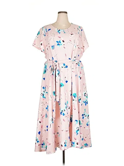 Pre-owned Lane Bryant Casual Dress In Pink