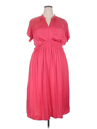 Pre-owned Lane Bryant Casual Dress In Pink