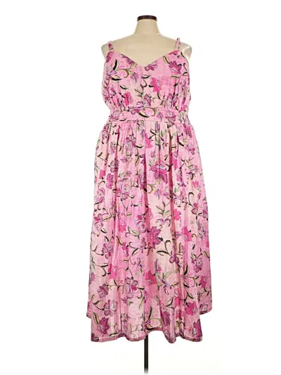Pre-owned Lane Bryant Casual Dress In Pink