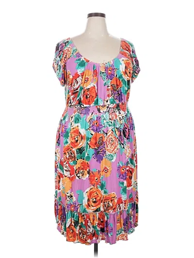 Pre-owned Lane Bryant Casual Dress In Pink