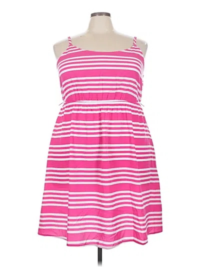 Pre-owned Lane Bryant Casual Dress In Pink