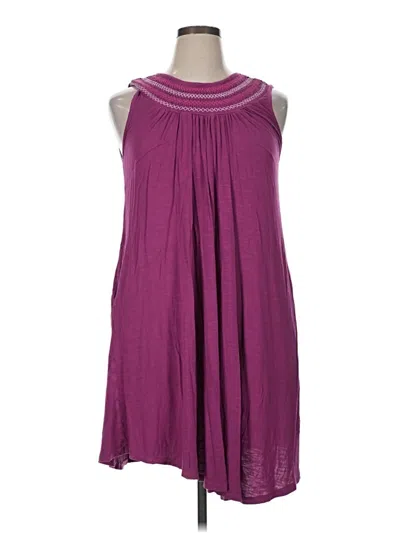 Pre-owned Lane Bryant Casual Dress In Purple