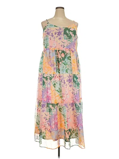 Pre-owned Lane Bryant Casual Dress In Purple