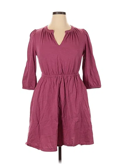 Pre-owned Lane Bryant Casual Dress In Purple