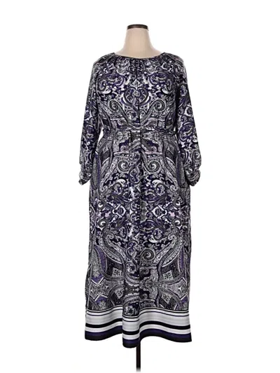 Pre-owned Lane Bryant Casual Dress In Purple