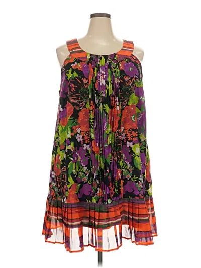 Pre-owned Lane Bryant Casual Dress In Purple
