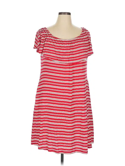 Pre-owned Lane Bryant Casual Dress In Red