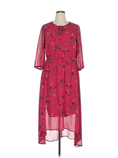 Pre-owned Lane Bryant Casual Dress In Red