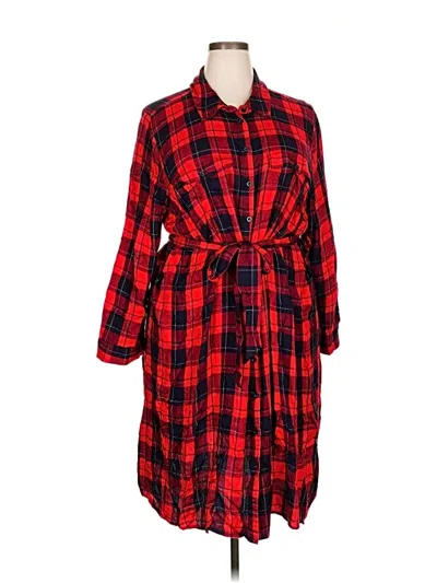 Pre-owned Lane Bryant Casual Dress In Red