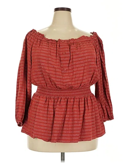 Pre-owned Lane Bryant Casual Dress In Red