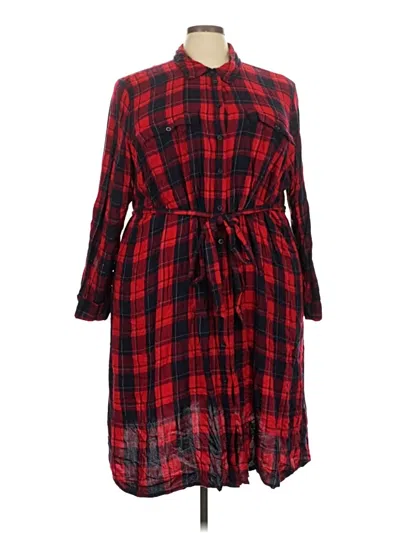 Pre-owned Lane Bryant Casual Dress In Red