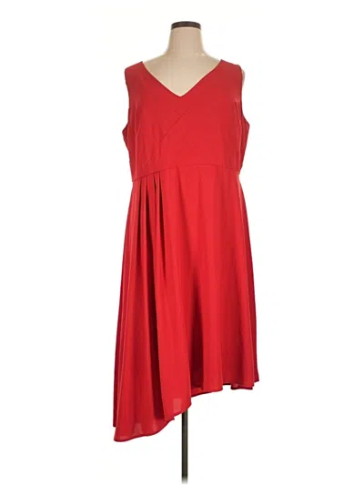 Pre-owned Lane Bryant Casual Dress In Red