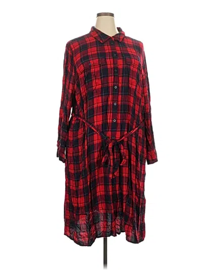 Pre-owned Lane Bryant Casual Dress In Red