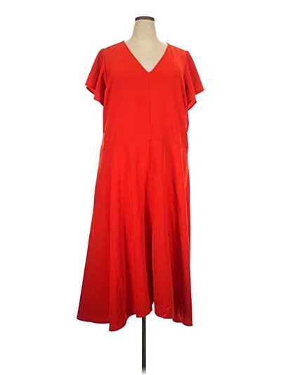 Pre-owned Lane Bryant Casual Dress In Red
