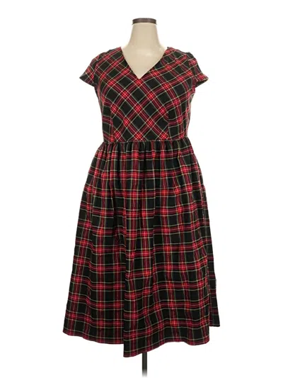 Pre-owned Lane Bryant Casual Dress In Red