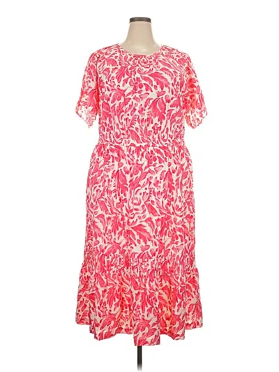 Pre-owned Lane Bryant Casual Dress In Red