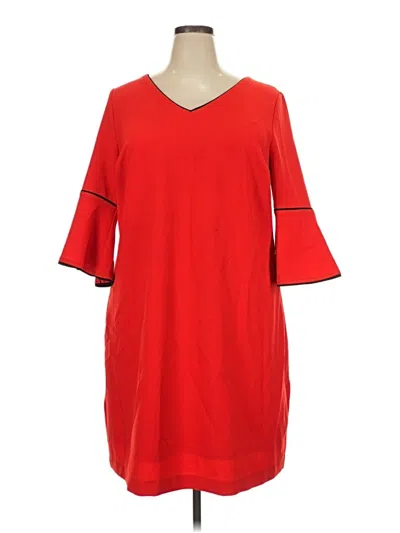 Pre-owned Lane Bryant Casual Dress In Red